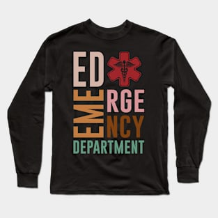 Emergency Department Emergency Room Nurse Healthcare Long Sleeve T-Shirt